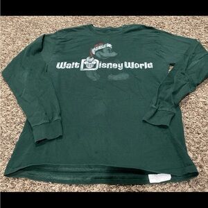 Walt Disney World vintage Santa, Mickey Mouse, long sleeve shirt, adult medium